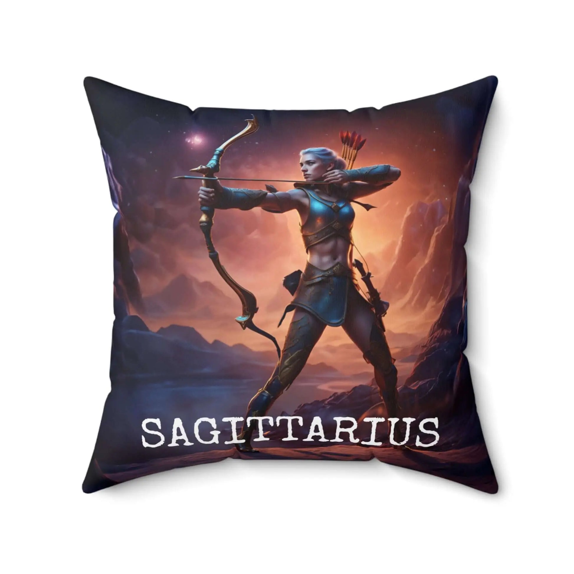 Sagittarius Horoscope Astrology Square Throw Pillow