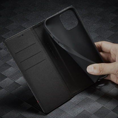 Stylish Carbon Fiber Leather Phone Case for New Models