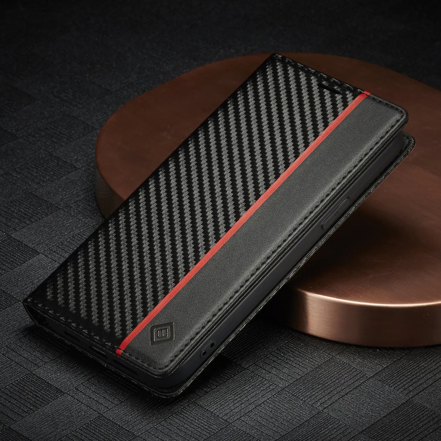 Stylish Carbon Fiber Leather Phone Case for New Models