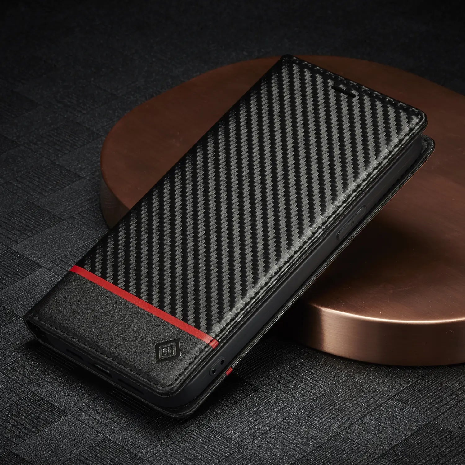 Stylish Carbon Fiber Leather Phone Case for New Models