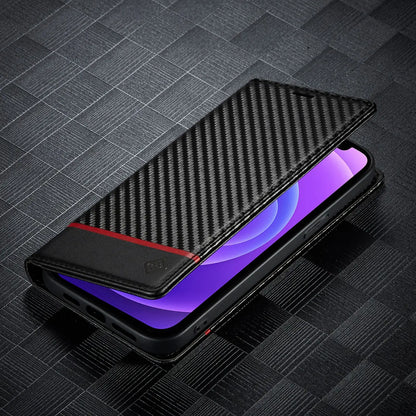 Stylish Carbon Fiber Leather Phone Case for New Models