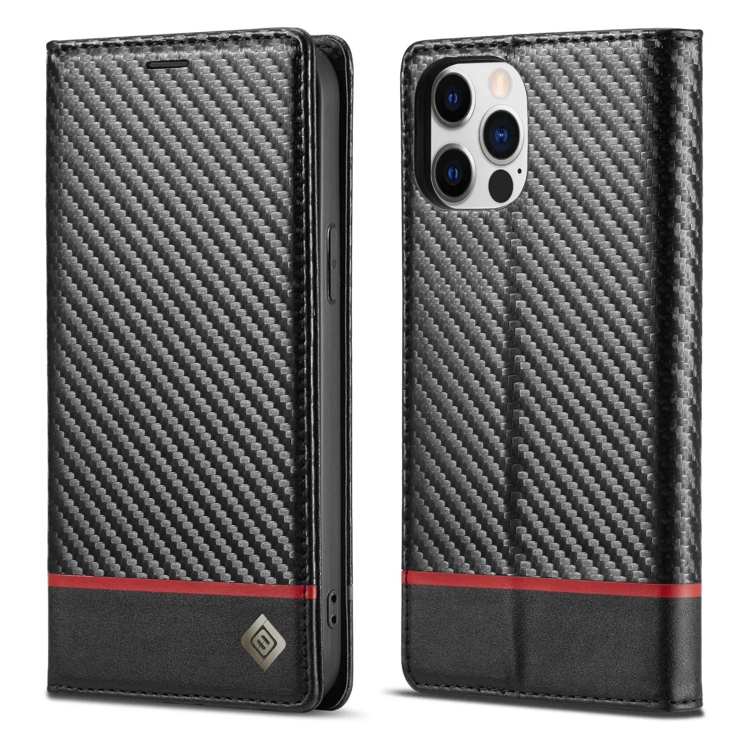 Stylish Carbon Fiber Leather Phone Case for New Models