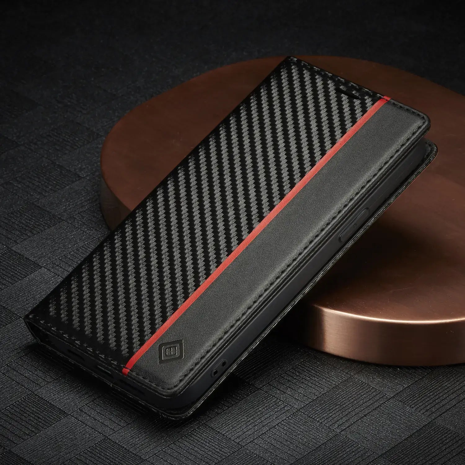 Stylish Carbon Fiber Leather Phone Case for New Models