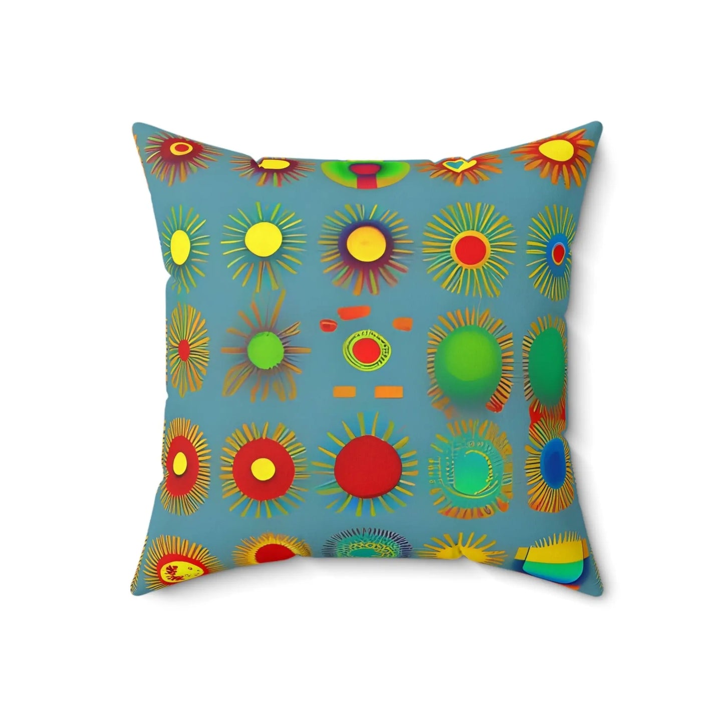 Sun Design Square Throw Pillow
