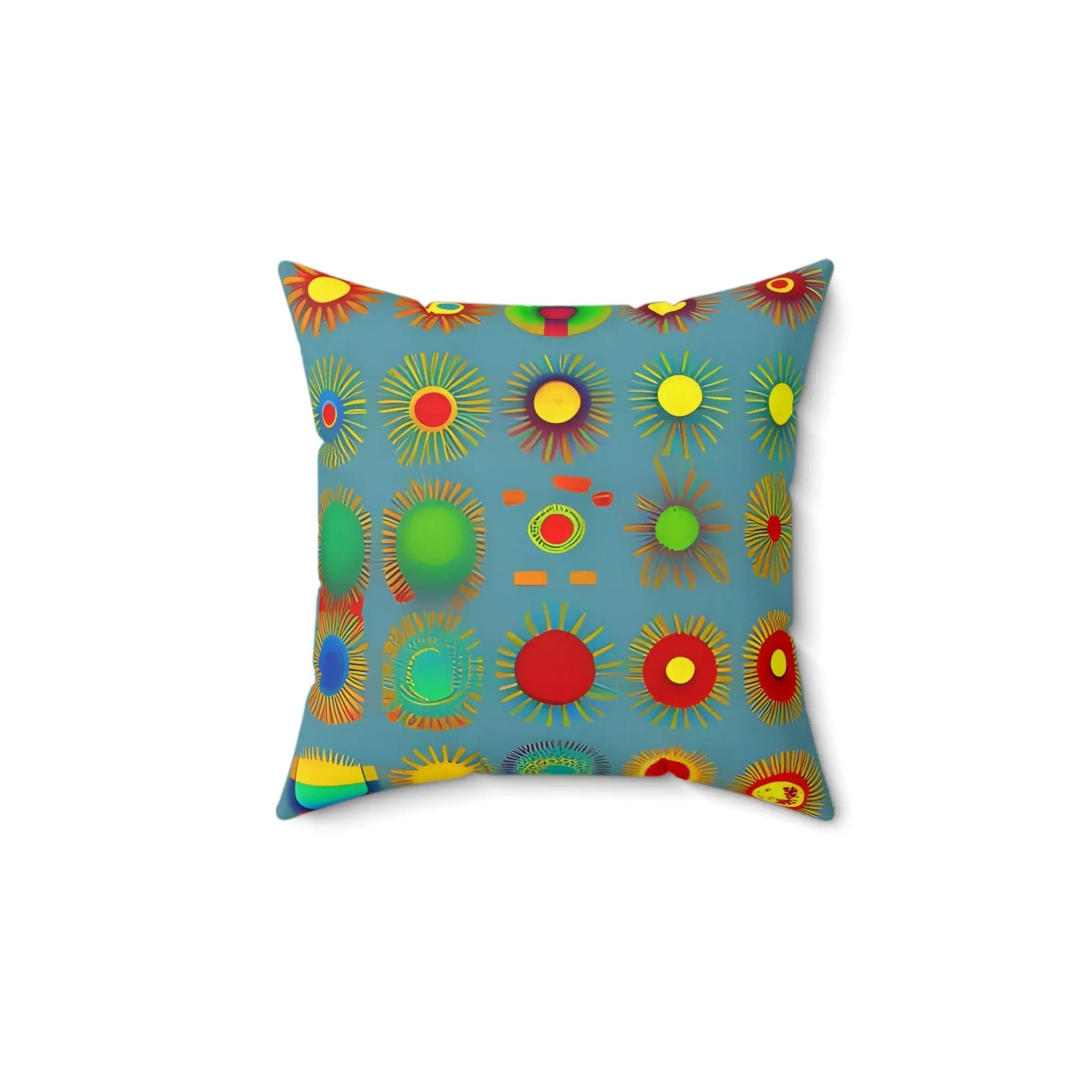 Sun Design Square Throw Pillow