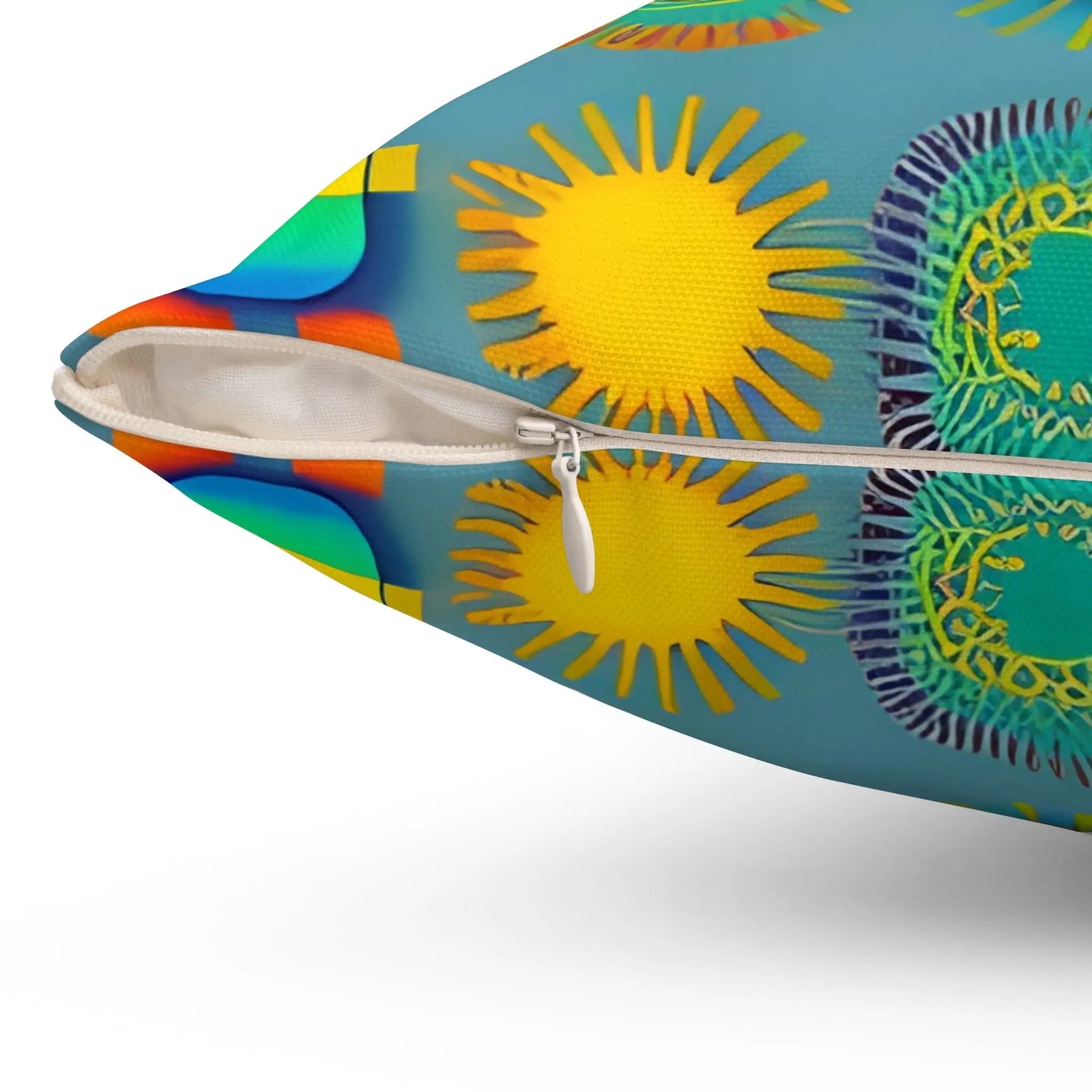 Sun Design Square Throw Pillow
