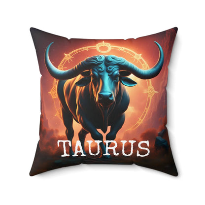 Taurus Horoscope Square Throw Pillow