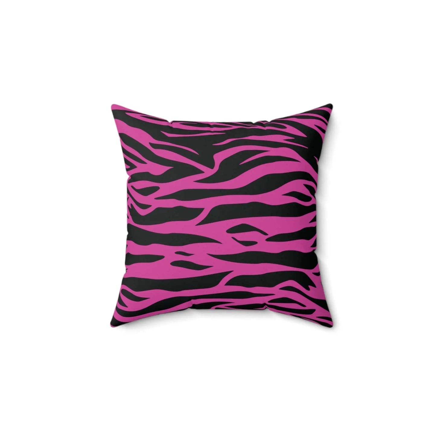 Tiger Print Pink Square Throw Pillow, Home decor, Couch, Bedroom Pillow