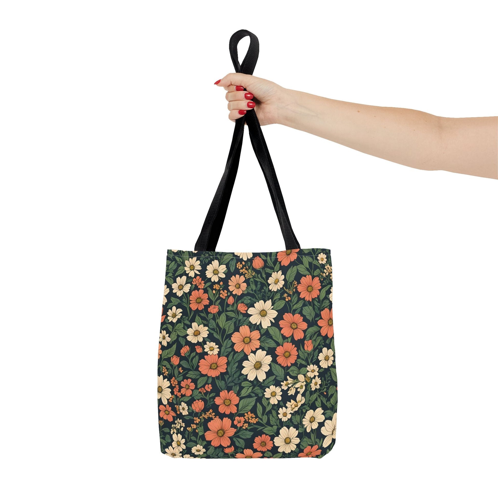 Tote Bag Floral Design Shopping Carry Travel Bag - Tote Bag
