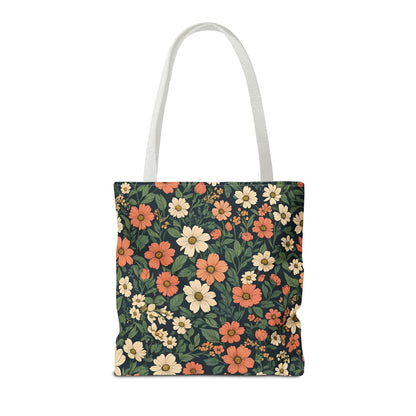 Tote Bag Floral Design Shopping Carry Travel Bag - Tote Bag