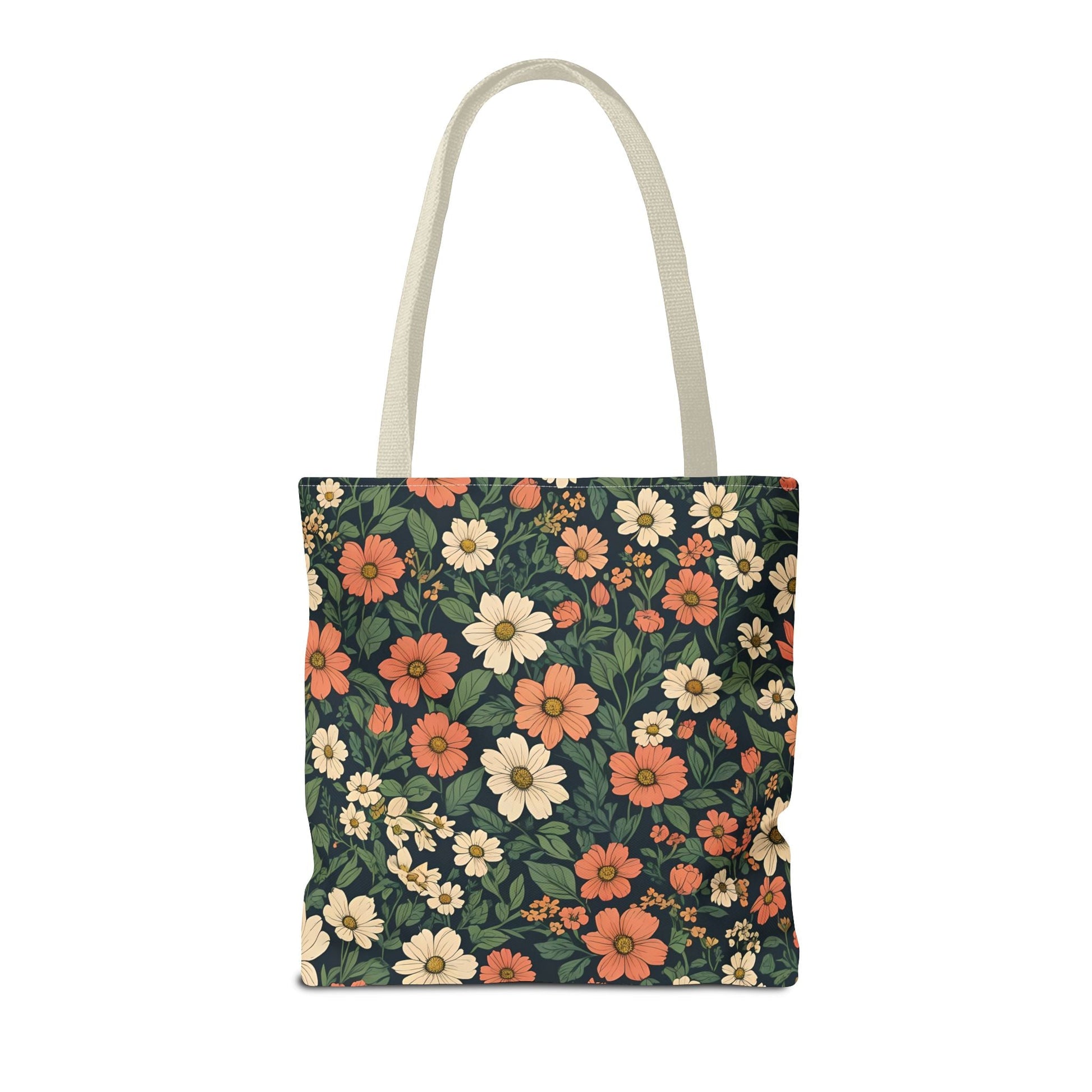 Tote Bag Floral Design Shopping Carry Travel Bag - Tote Bag