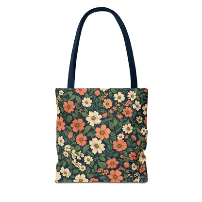 Tote Bag Floral Design Shopping Carry Travel Bag - Tote Bag
