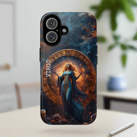 Virgo Horoscope Tough Phone Case, Astrology Gift, Protective Phone Cover, Personalized Phone Case, Custom Phone Accessory