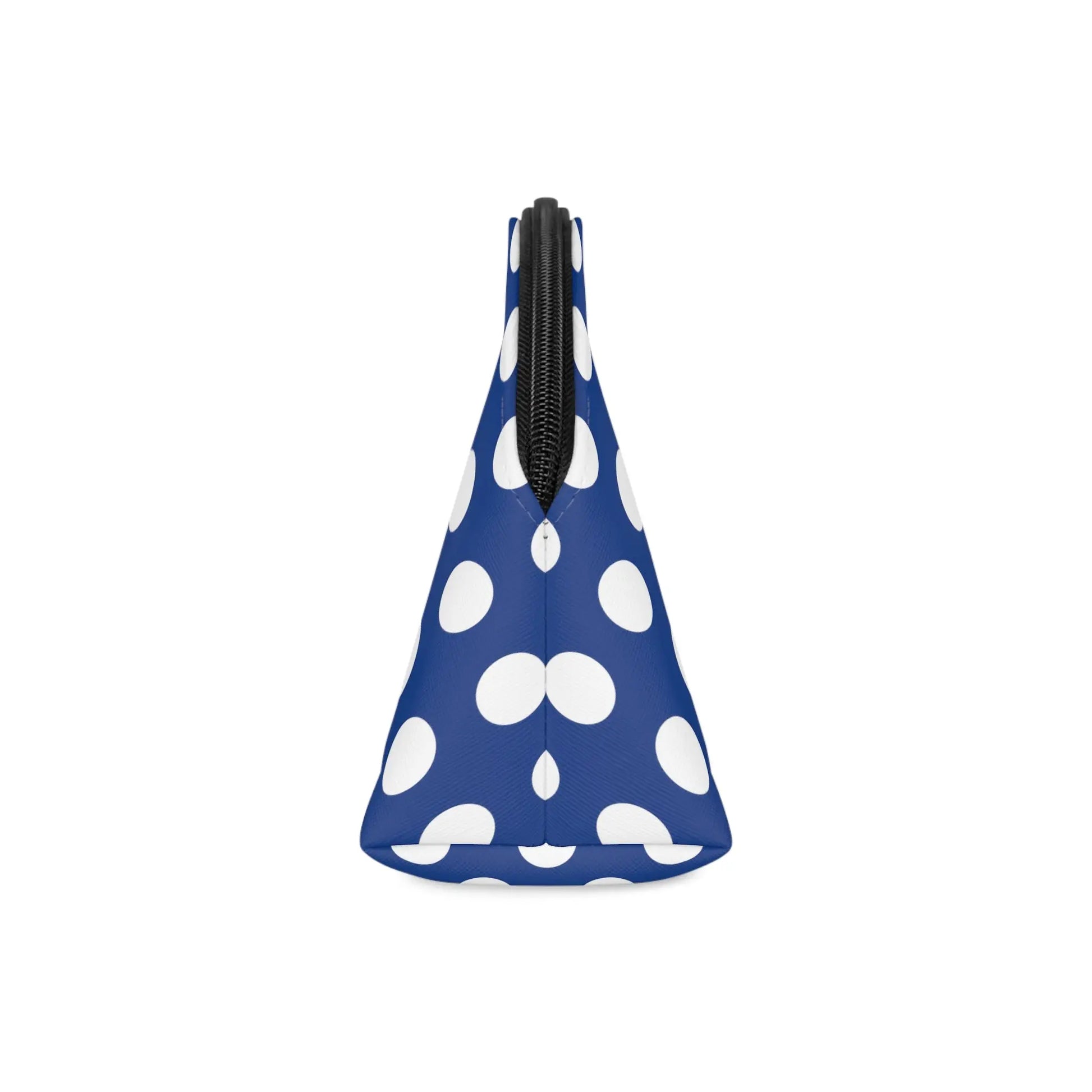White polka dot blue Makeup Bag
