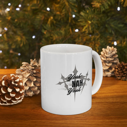 Yeah Nah Yeah Ceramic Coffee Travel Mug Australian Slang Gift Yeah Nah Yeah - Mug