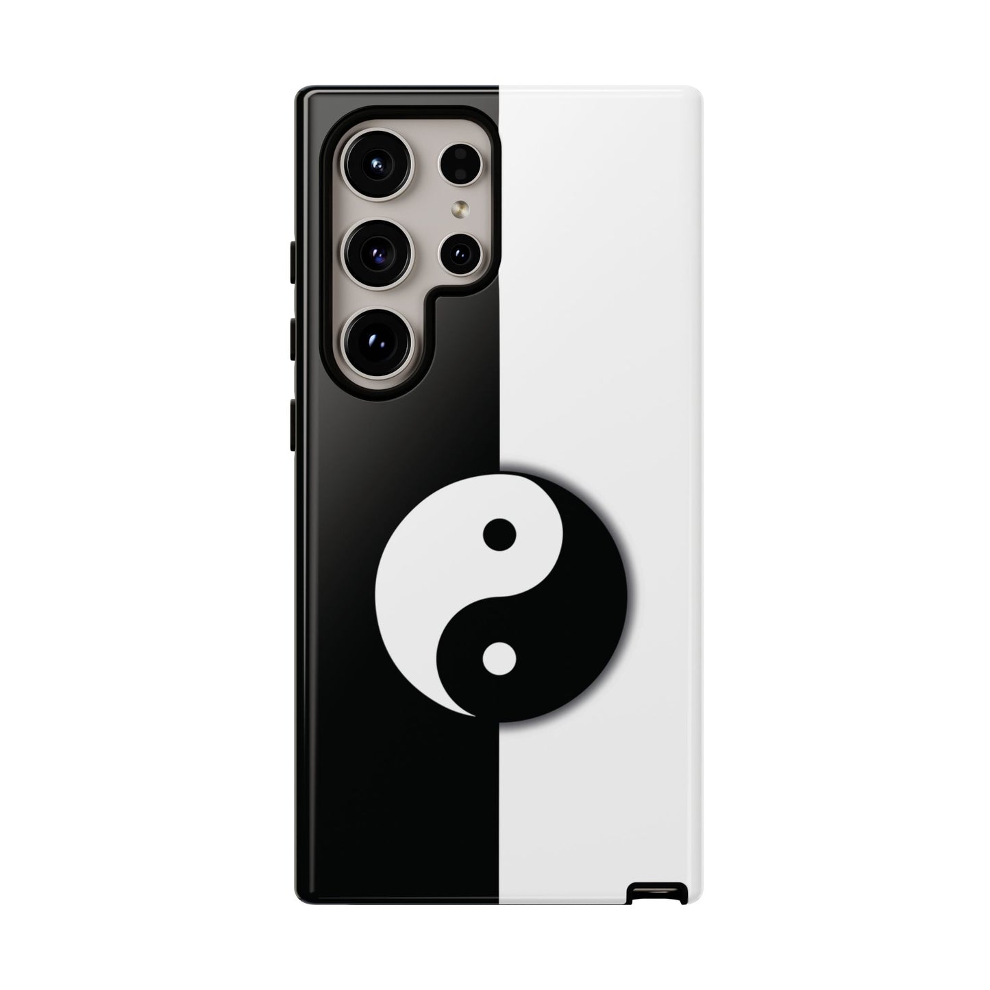Yin Yang Black and White Phone Case Cover - Samsung Galaxy S24 Ultra / Glossy - Phone Case